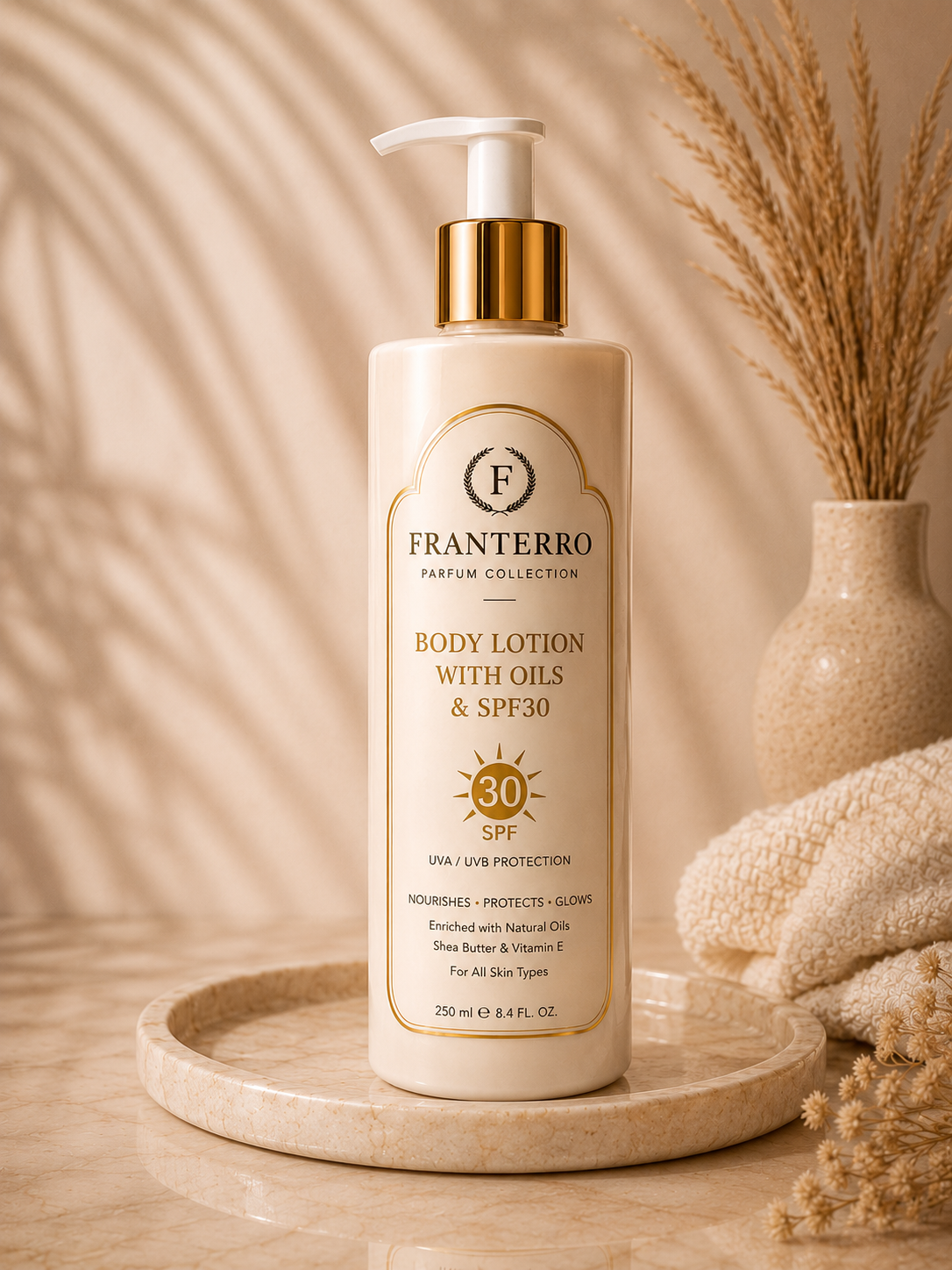 FRANTERRO — BODY LOTION WITH OILS & SPF30